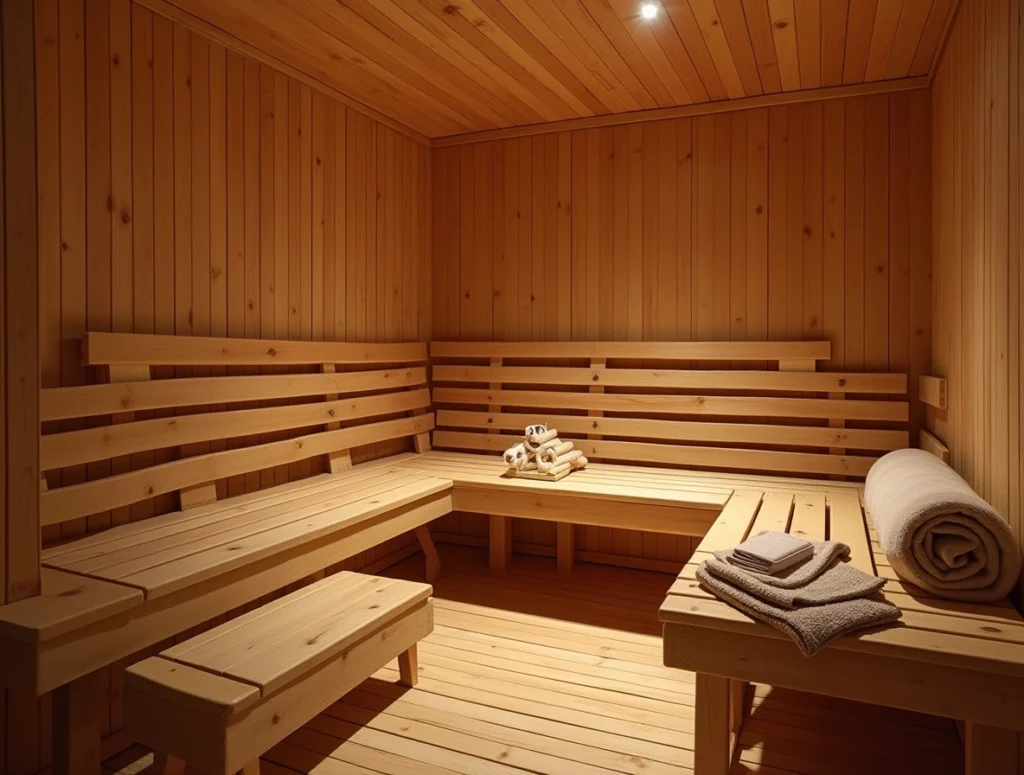sauna en bois